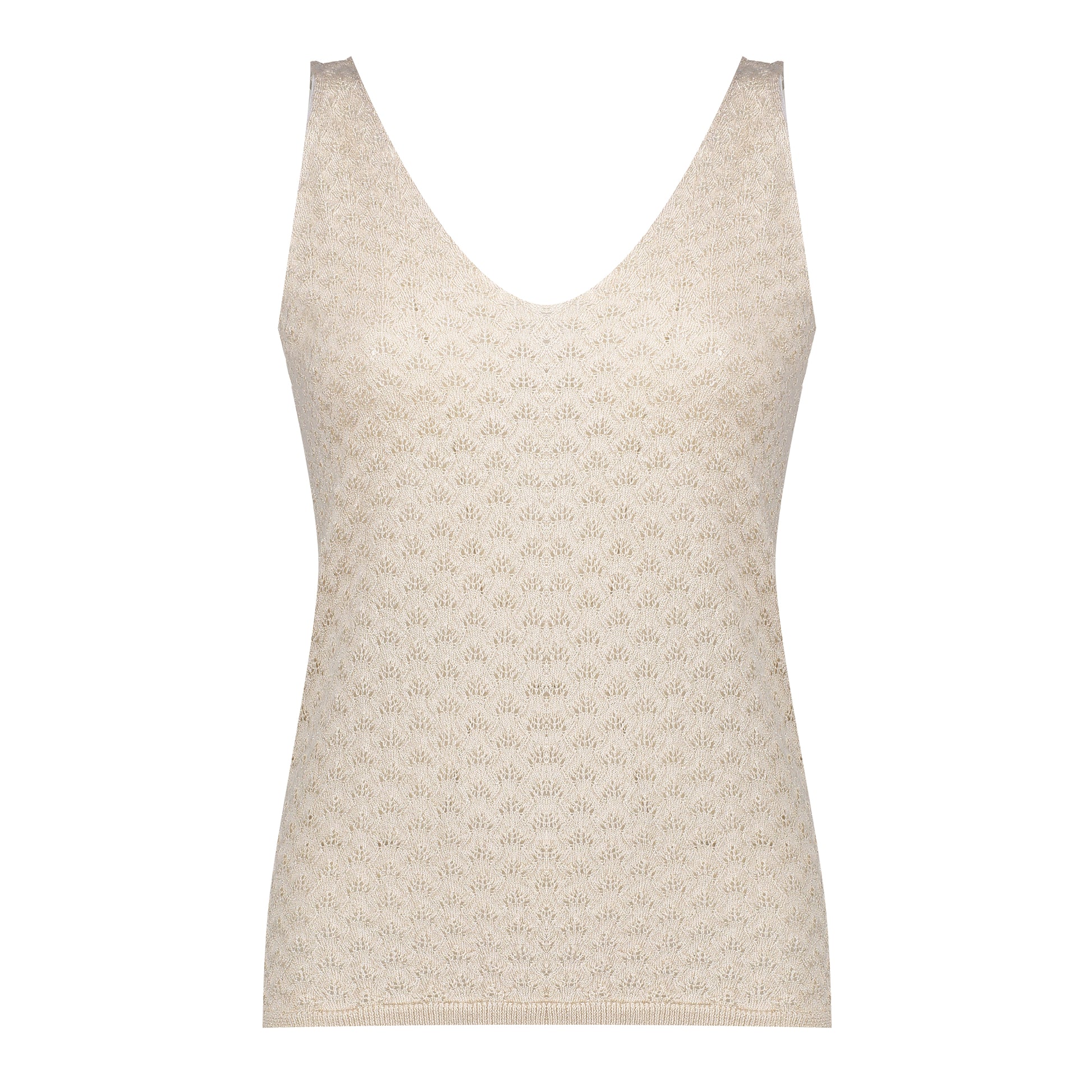 Geisha dames ajour top met lurex