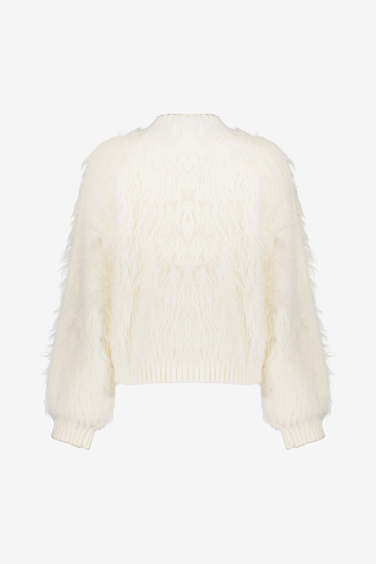 Geisha dames boxy hairy vest
