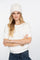 Geisha dames pullover met korte mouwen en parels