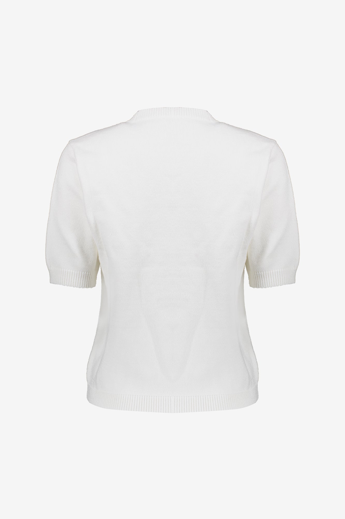 Geisha dames pullover met korte mouwen en parels