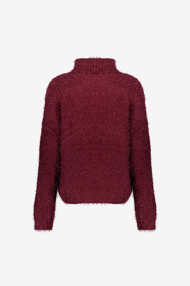 Geisha dames Kabeltrui met turtleneck