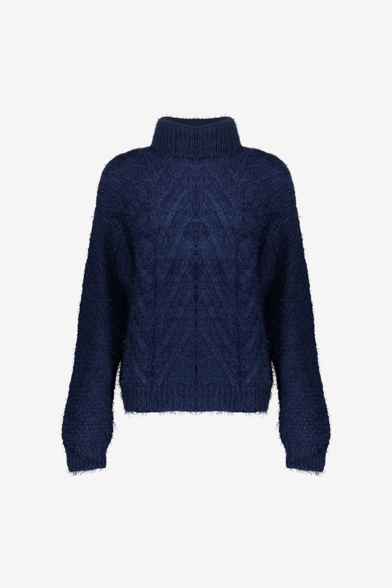 Geisha dames Kabeltrui met turtleneck
