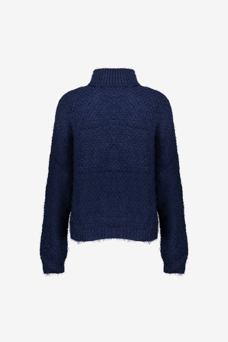 Geisha dames Kabeltrui met turtleneck