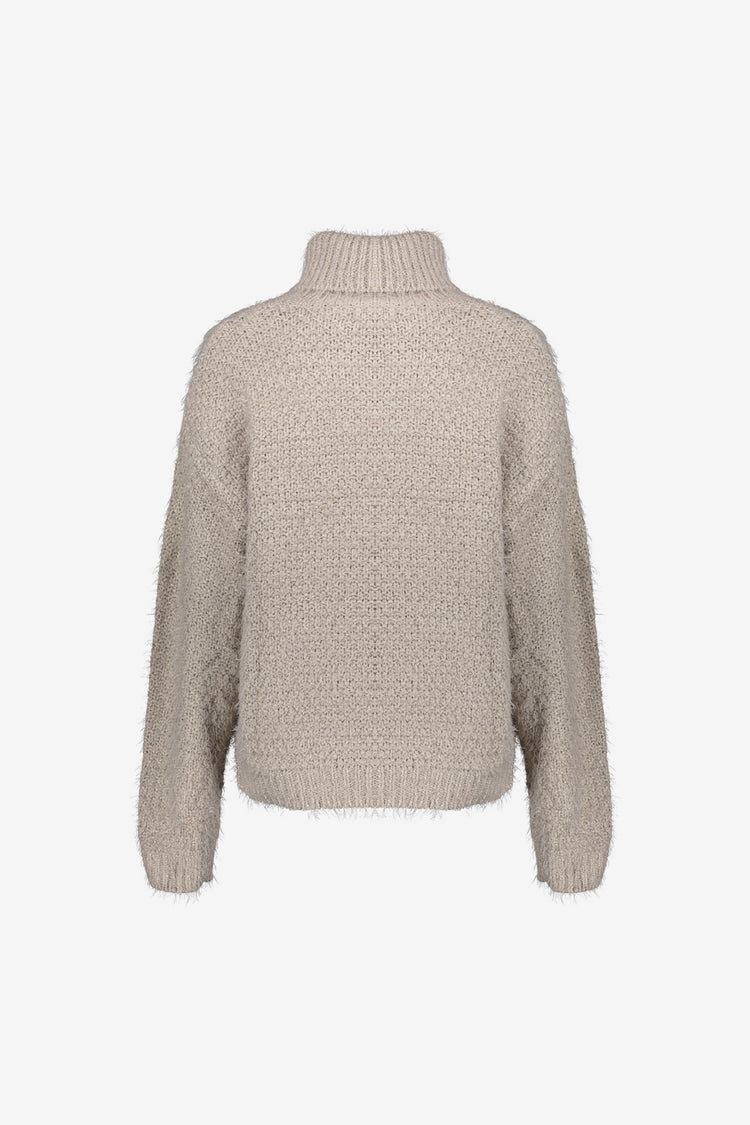 Geisha dames Kabeltrui met turtleneck