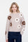 Geisha dames trui met embroided flower print
