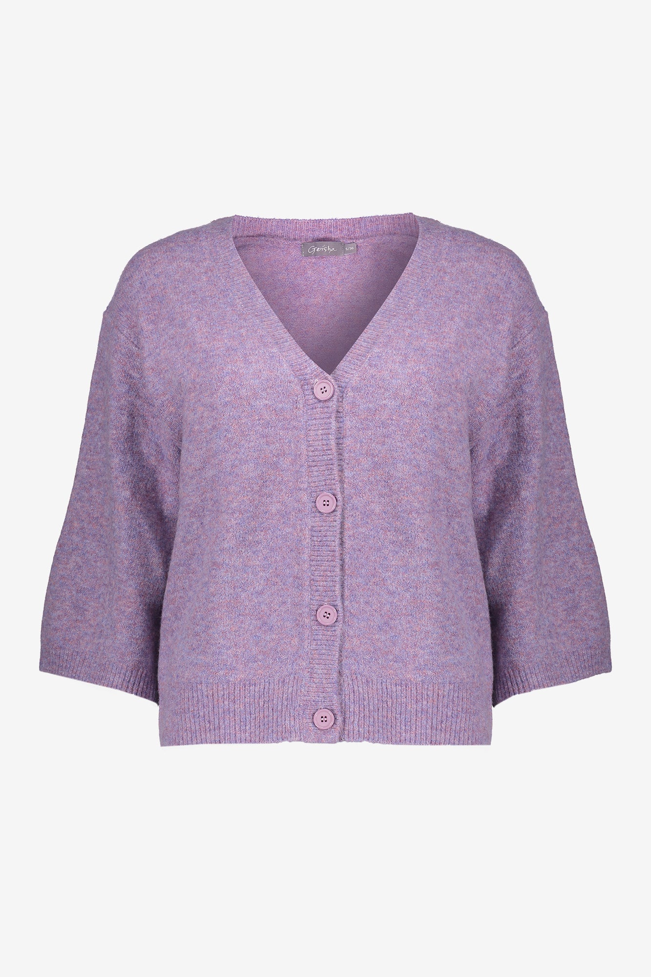 Geisha dames vest met V-hals en 3/4 wijde mouwen
