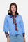 Geisha dames vest met V-hals en 3/4 wijde mouwen