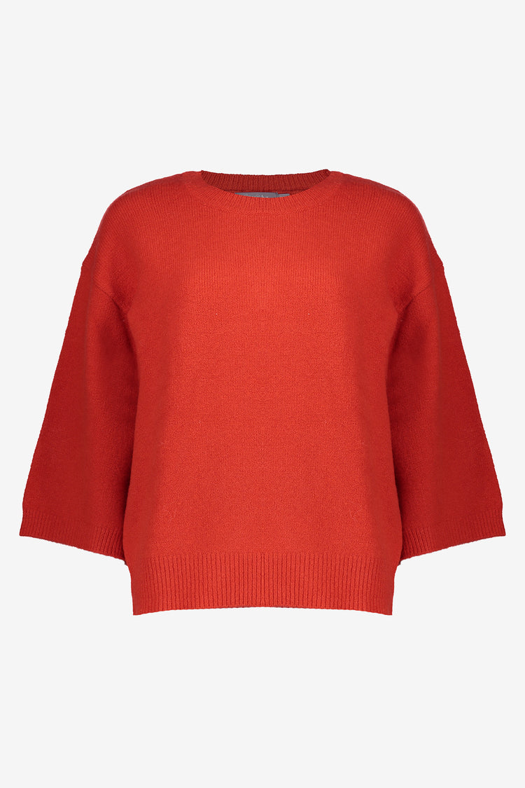 Geisha dames pullover met 3/4 wijde mouwen