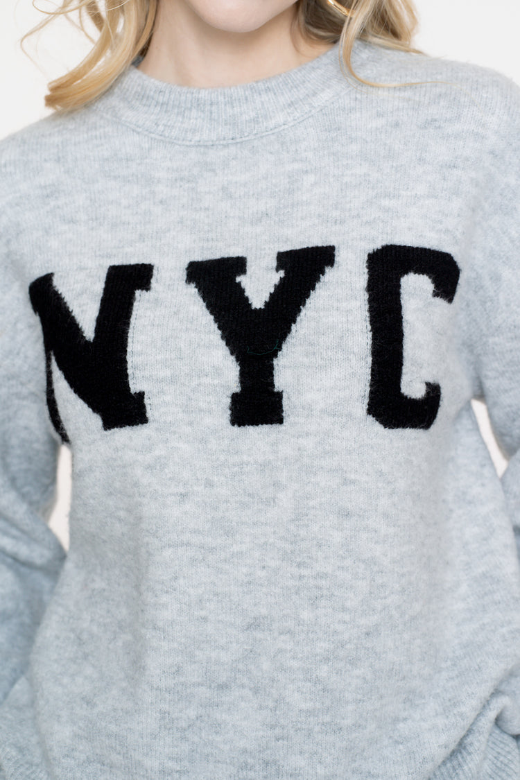 Geisha dames oversized gebreide NYC trui