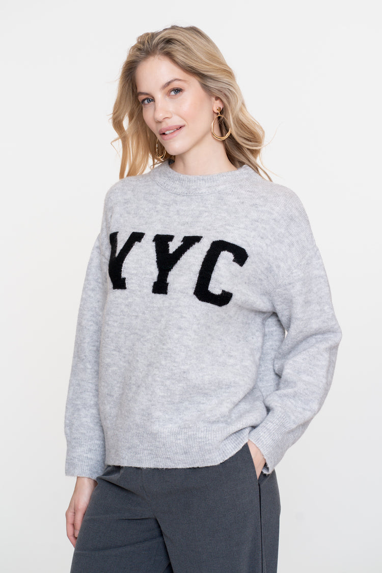 Geisha dames oversized gebreide NYC trui