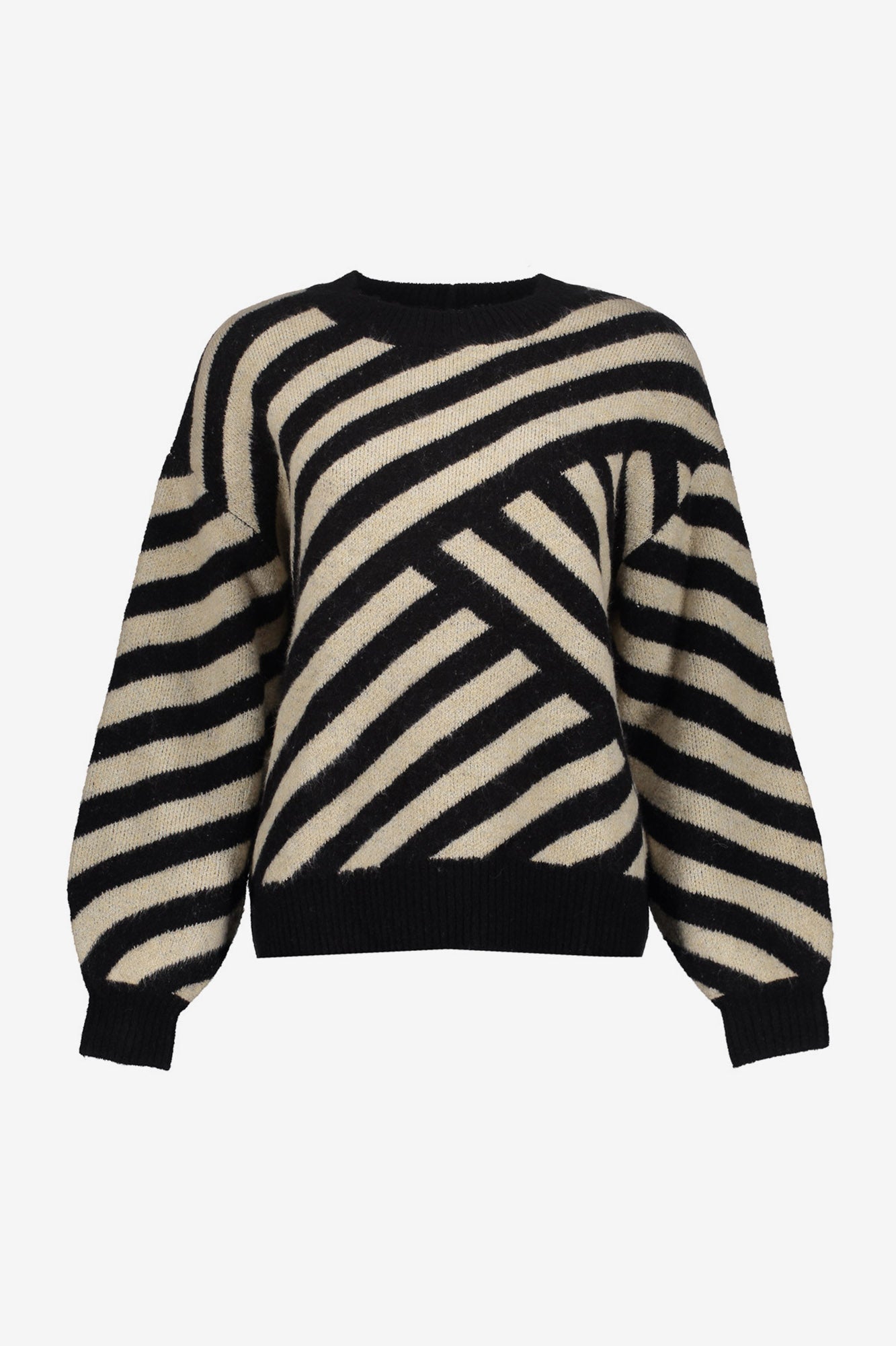 Geisha dames trui met streepdessin