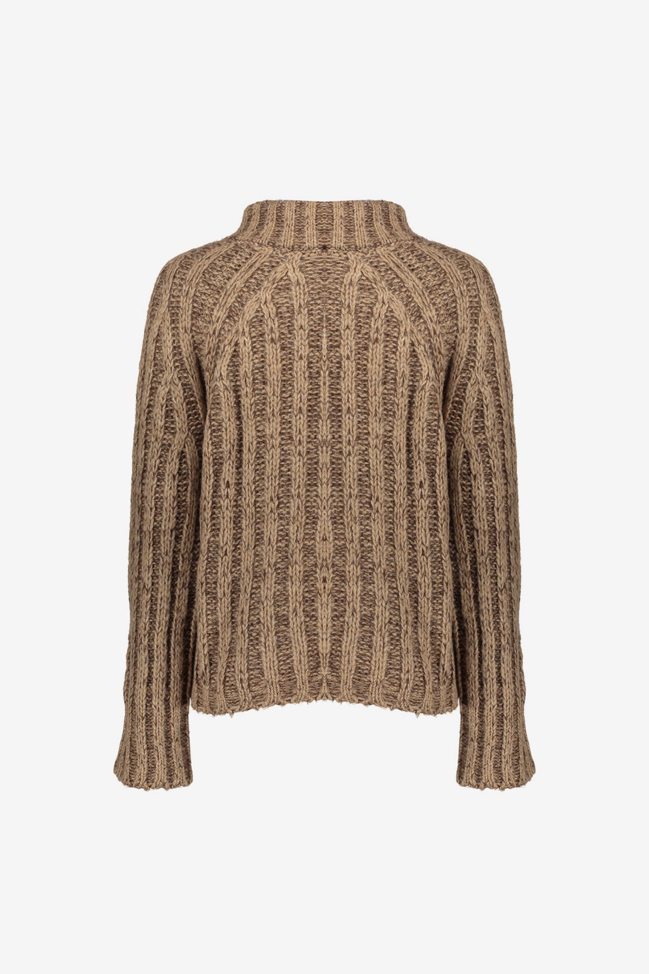 Geisha dames melange pullover met opstaande kraag