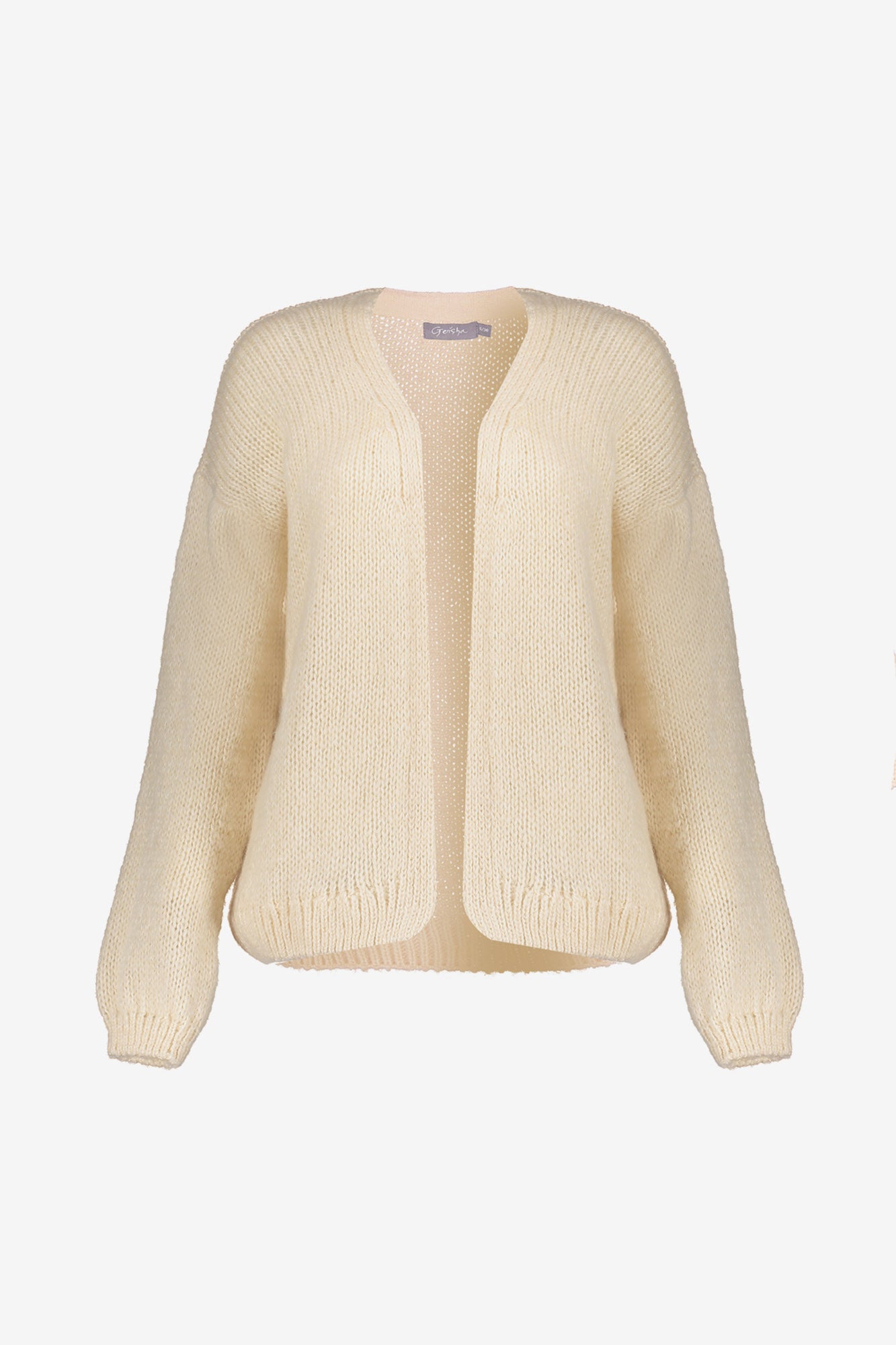 Geisha dames basic gebreid vest in effen kleur