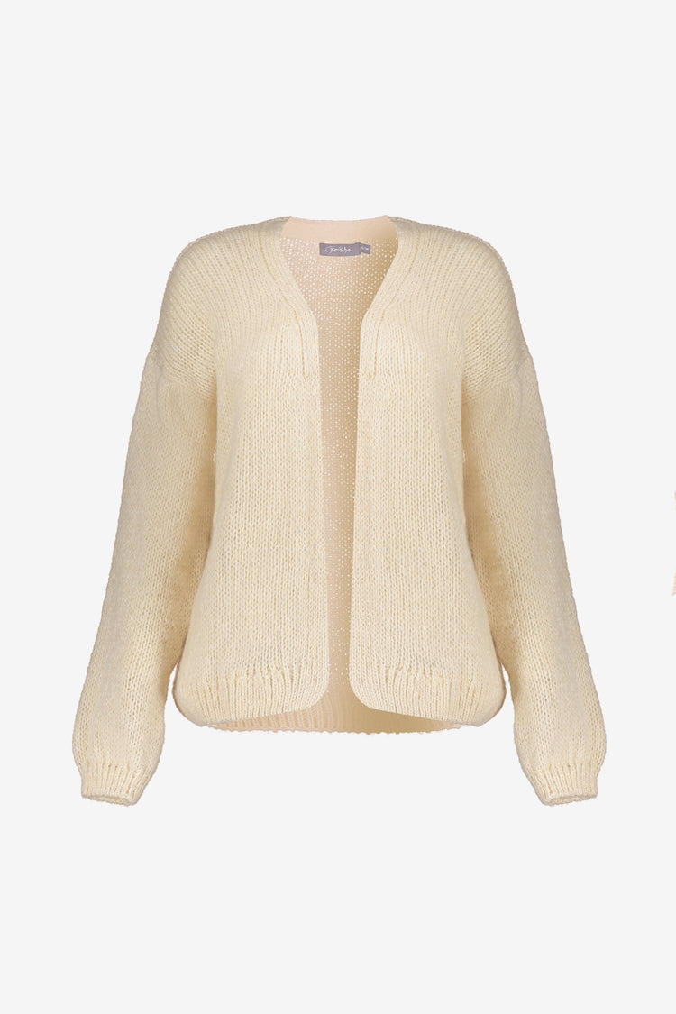 Geisha dames basic gebreid vest in effen kleur