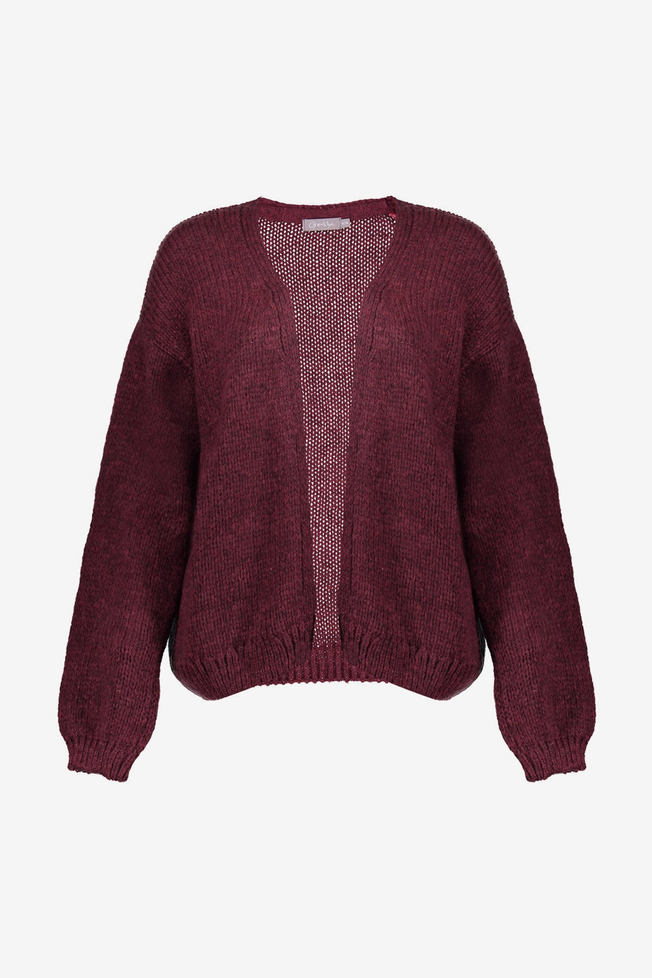 Geisha dames basic gebreid vest in effen kleur