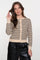 Geisha dames klassiek gestreept vest met gouden buttons