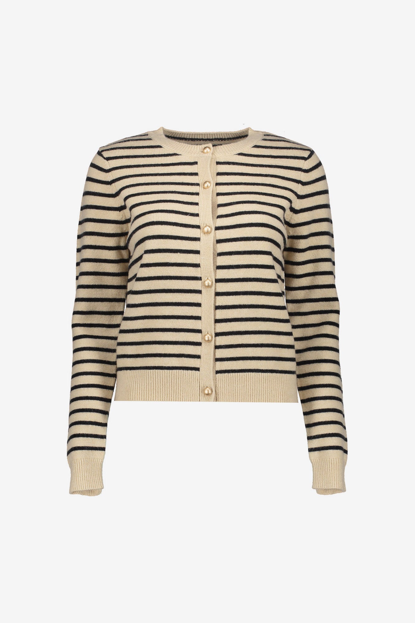 Geisha dames klassiek gestreept vest met gouden buttons