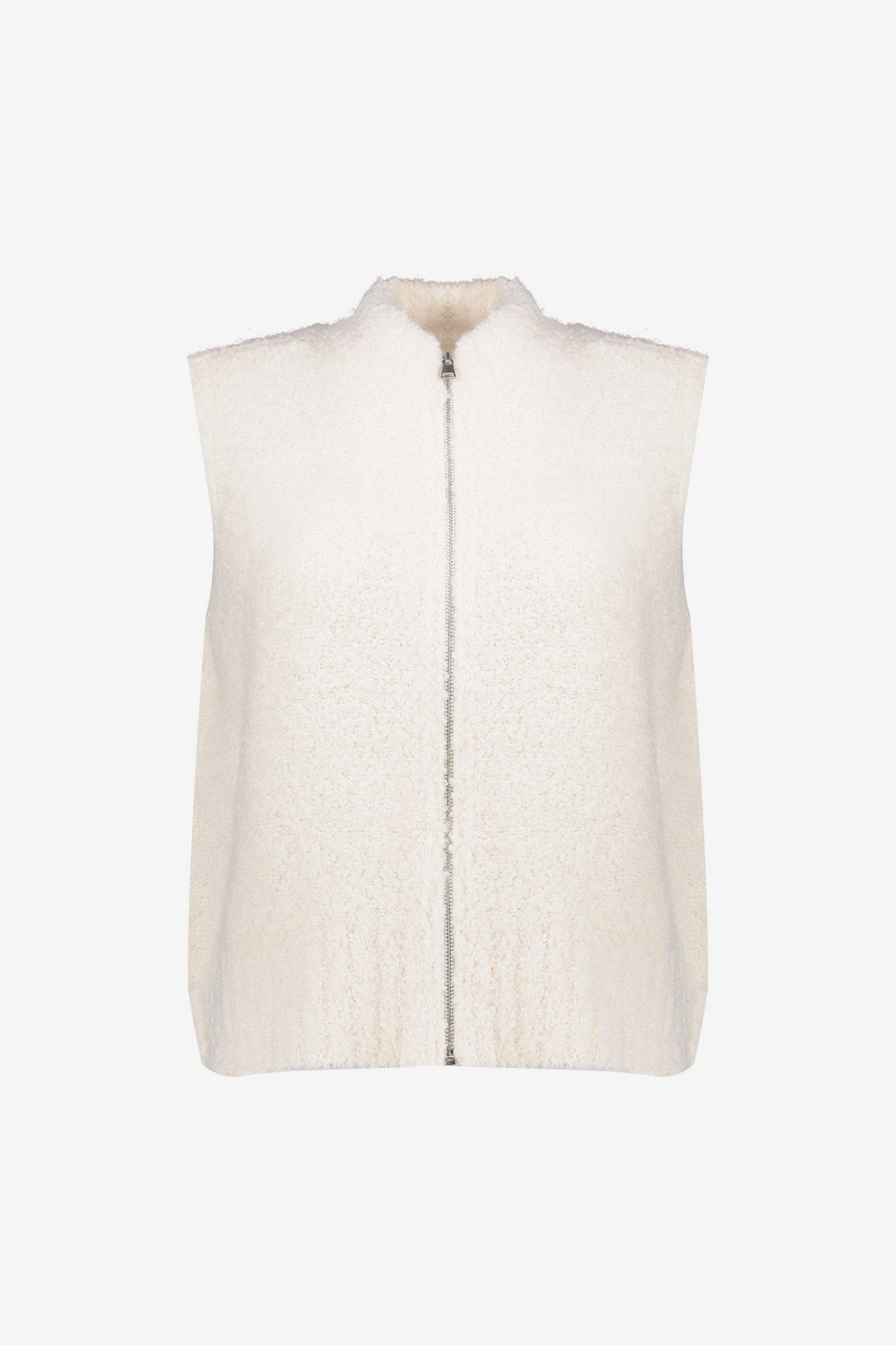 Geisha dames comfortabel gebreid gilet met ritssluiting