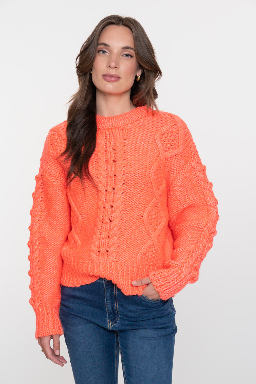 Geisha dames knitted kabeltrui