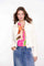 Geisha dames tweed vest met knopen