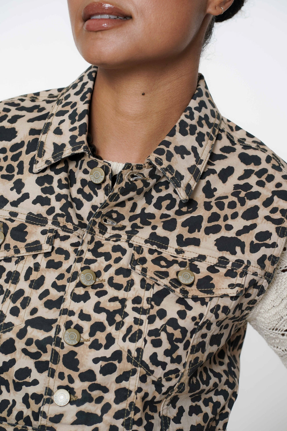 Geisha dames leopard print gilet