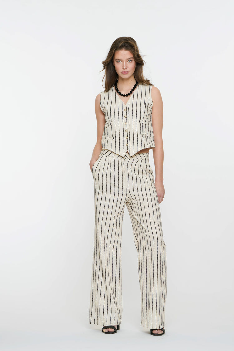 Geisha dames striped gilet