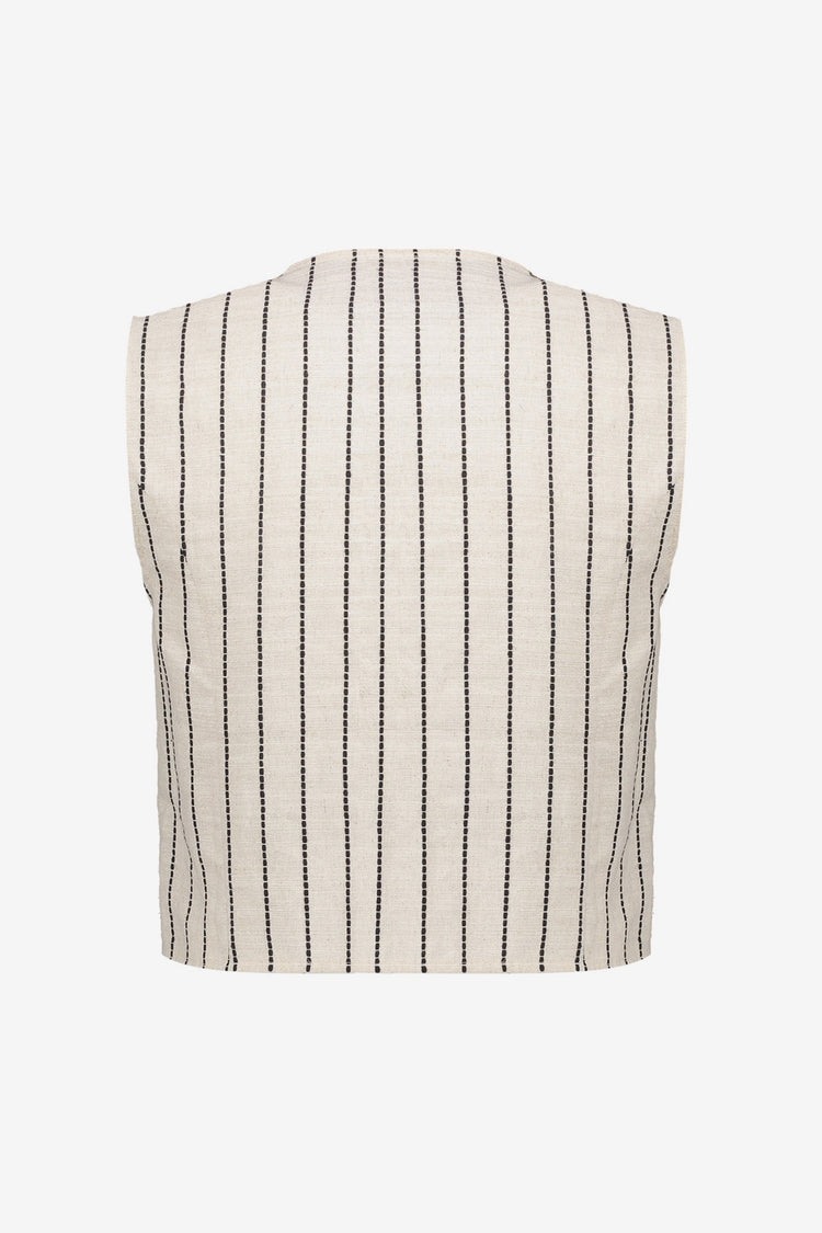 Geisha dames striped gilet