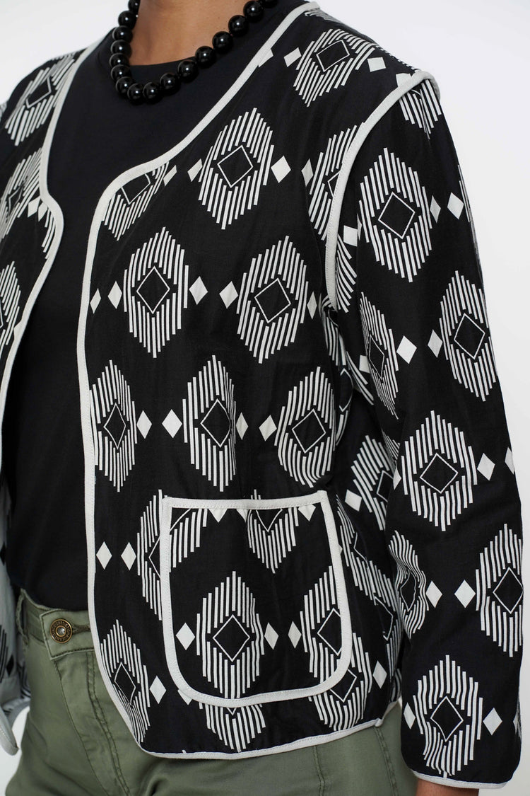 Geisha dames grafisch vest