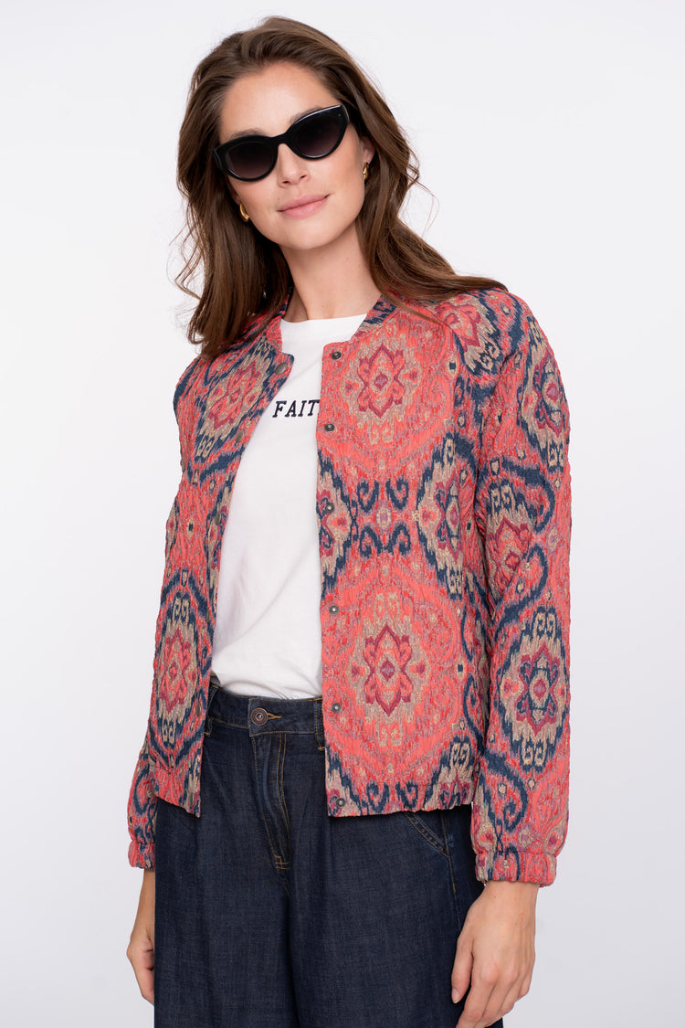 Geisha dames jasje met kleurrijke Paisleyprint