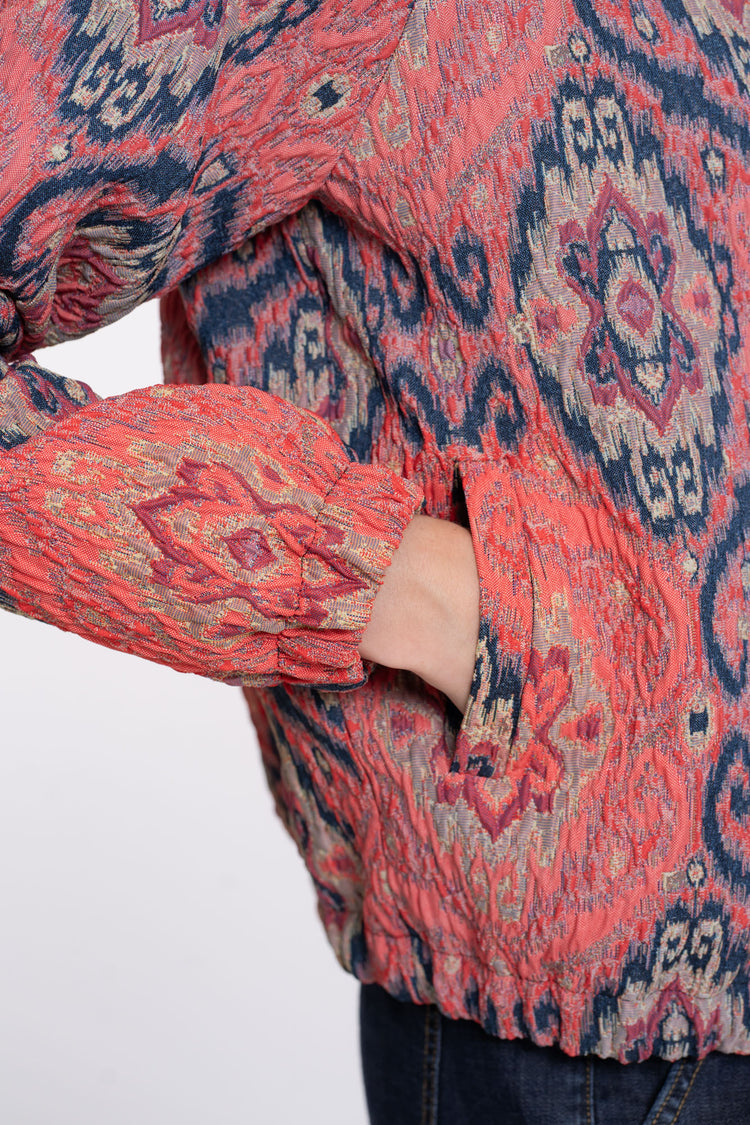 Geisha dames jasje met kleurrijke Paisleyprint
