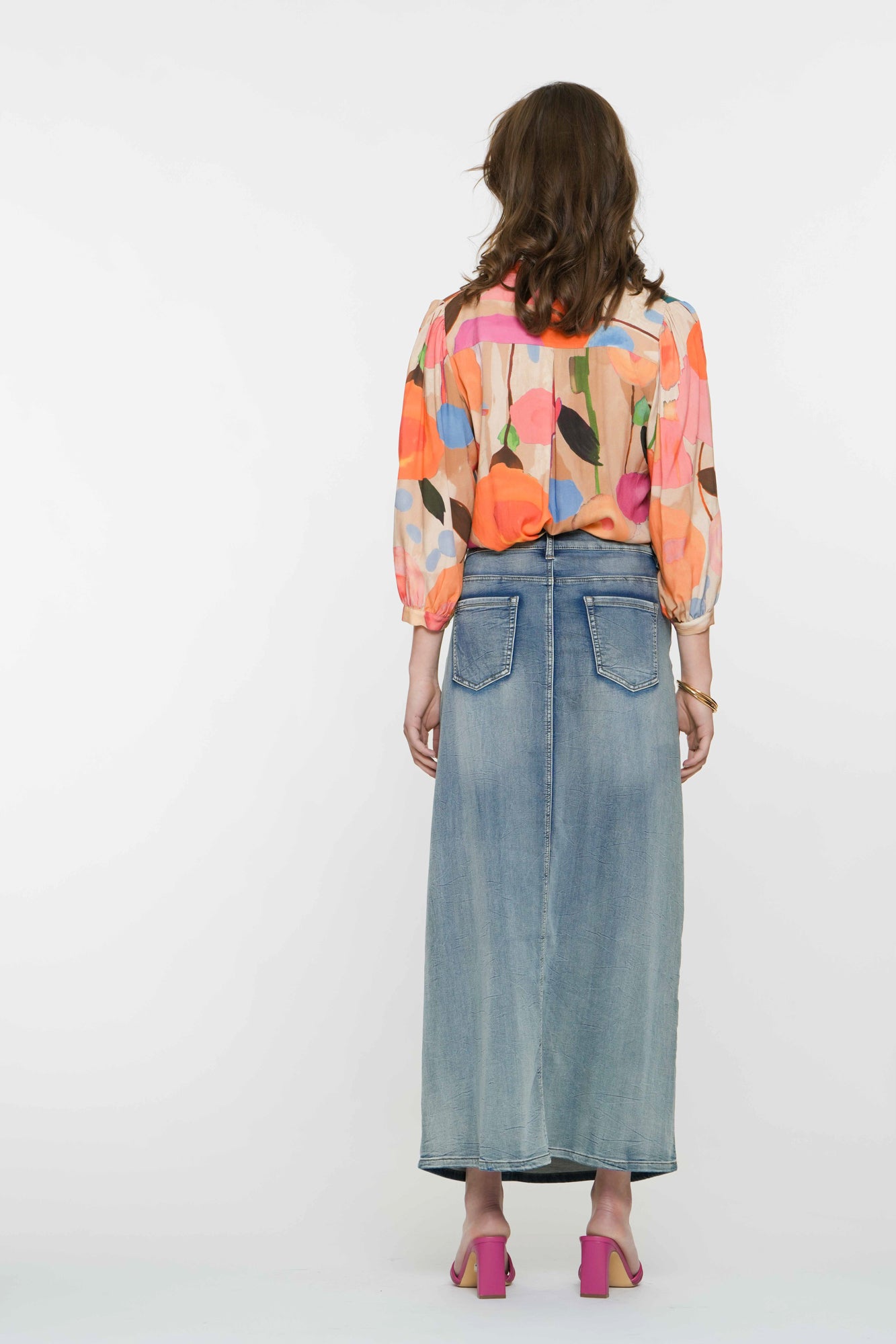 Geisha dames wijde midi rok