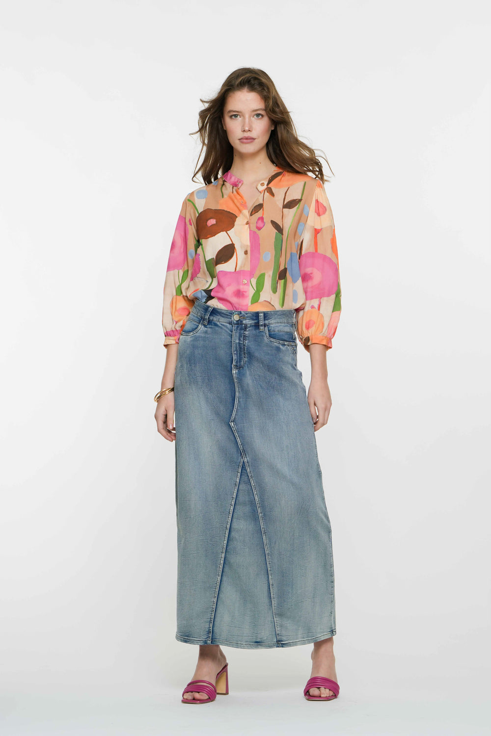 Geisha dames wijde midi rok