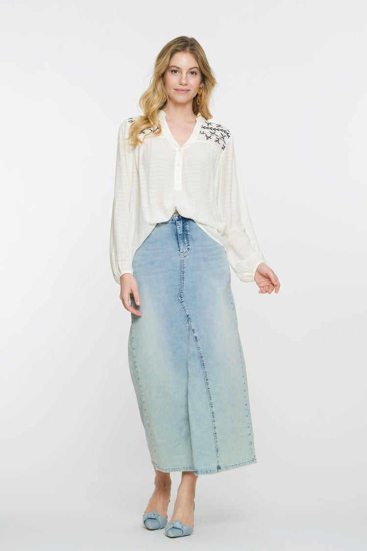 Geisha dames wijde midi rok