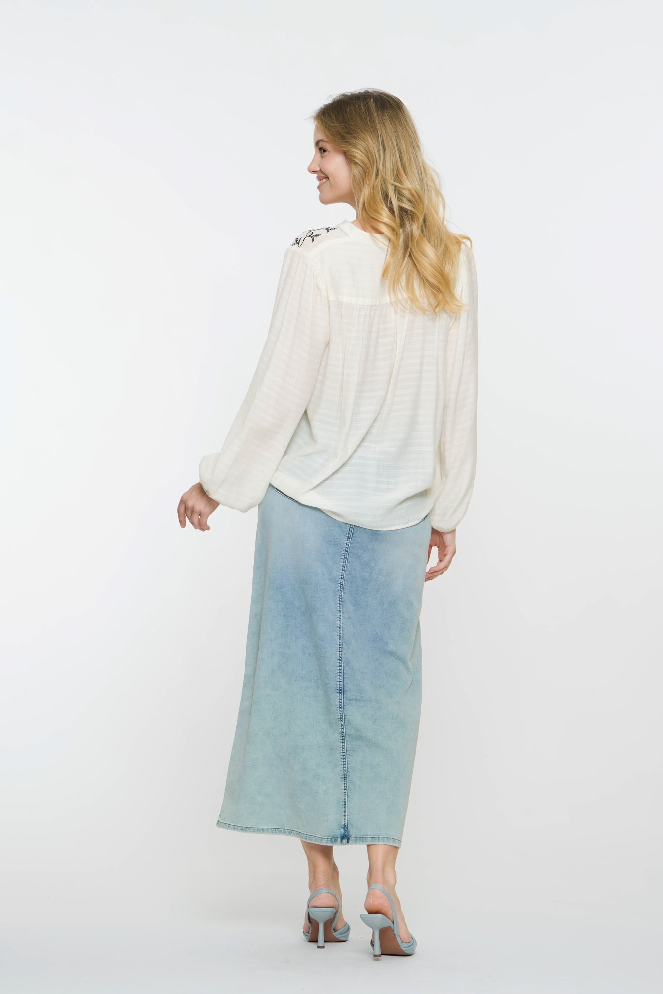 Geisha dames wijde midi rok