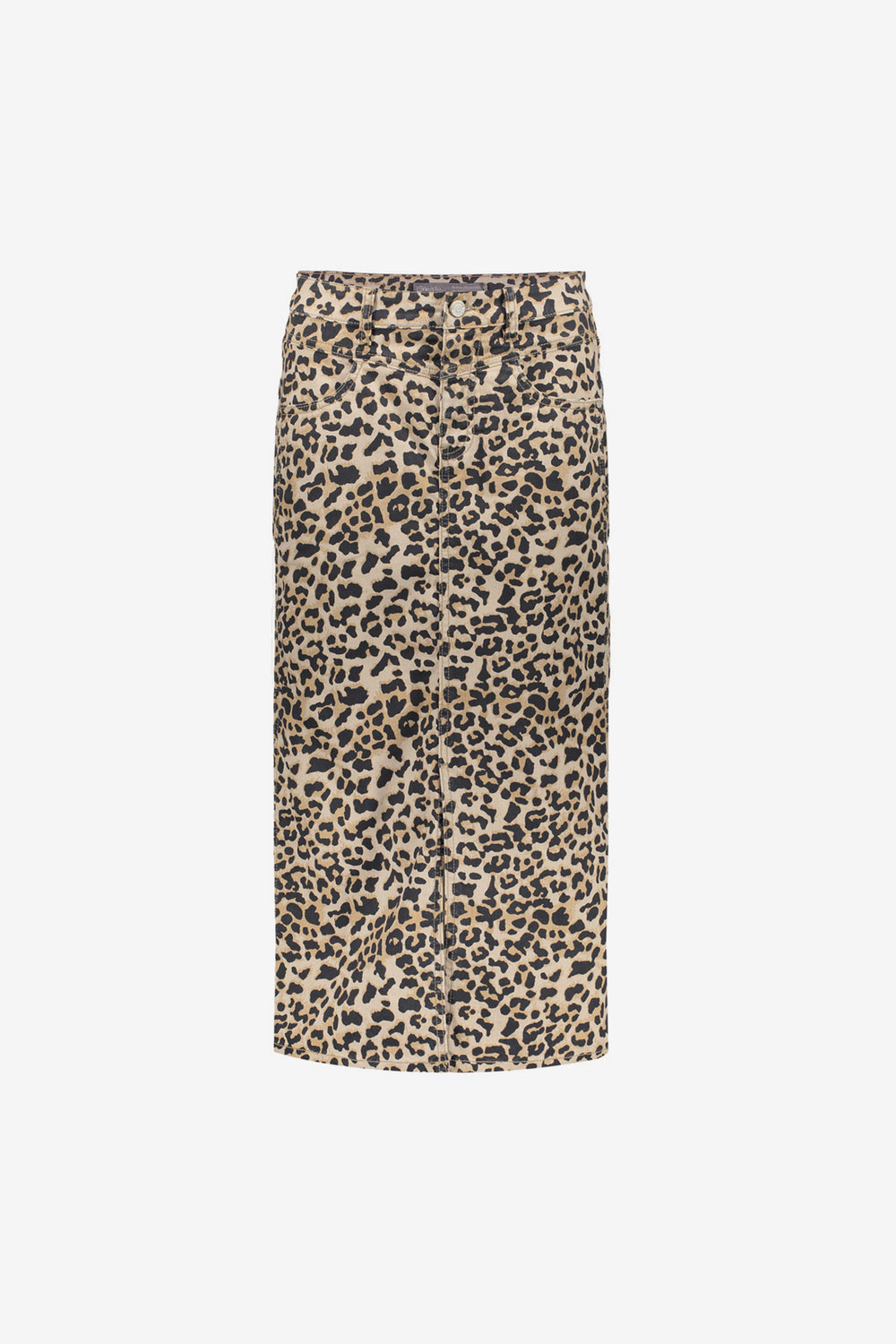 Geisha dames leopard rok met split