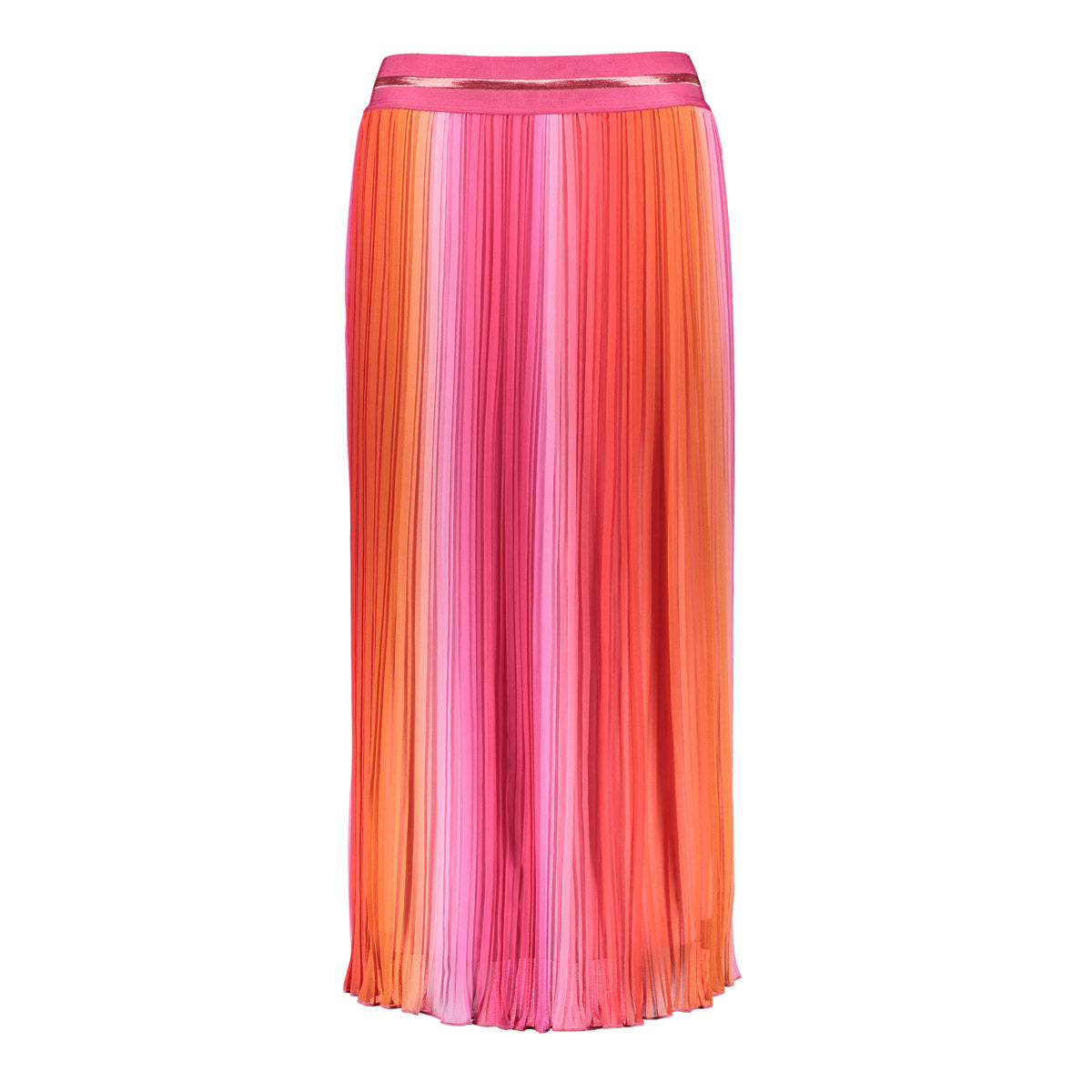 Geisha dames kleurrijke plisse rok