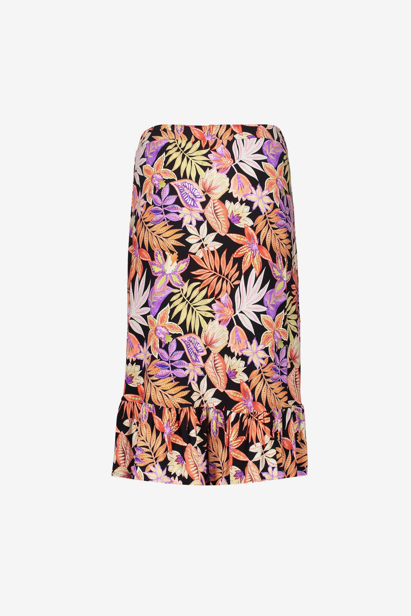 Geisha dames strokenrok met kleurrijke print