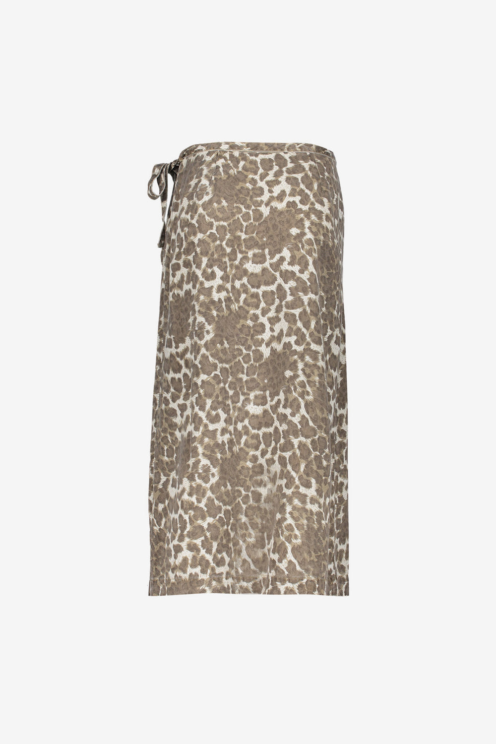Geisha dames leopard rok met strikdetail