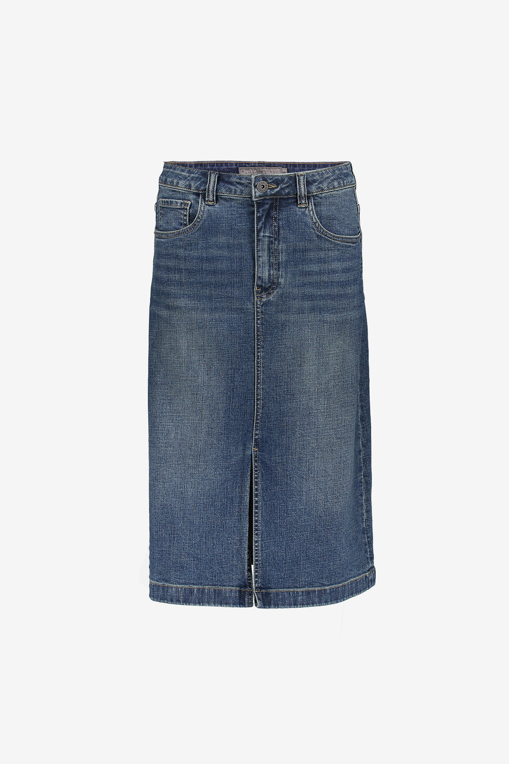 Geisha dames midi denim rok met split