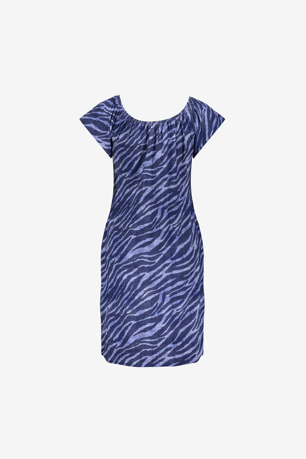 Geisha dames jurk midi-jurk met elastieken hals