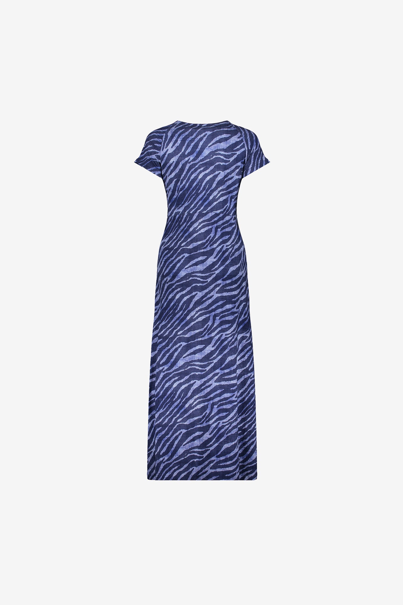 Geisha dames maxi-dress met V-hals en print