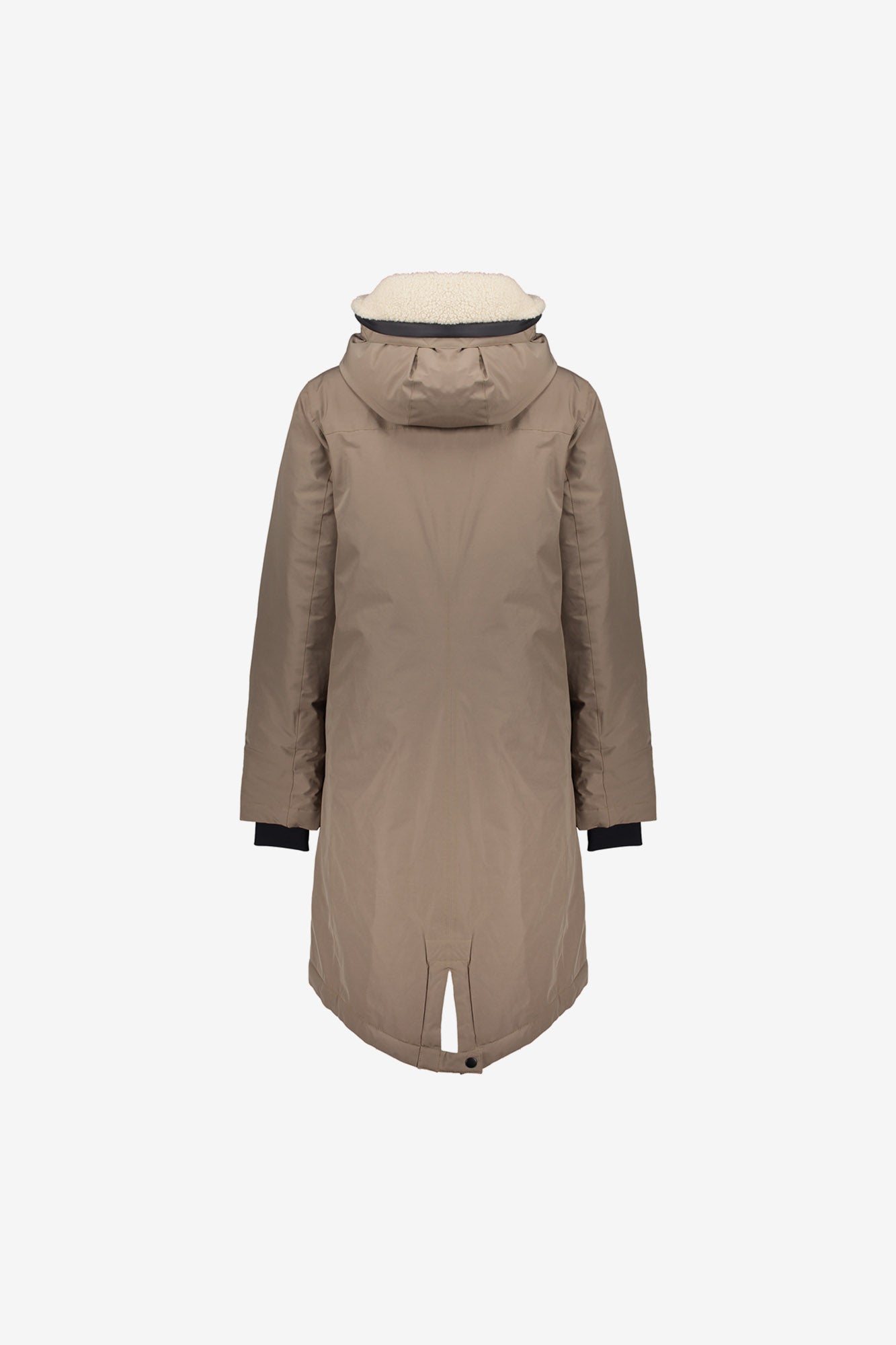 Geisha dames gewatteerde jas met teddy hood