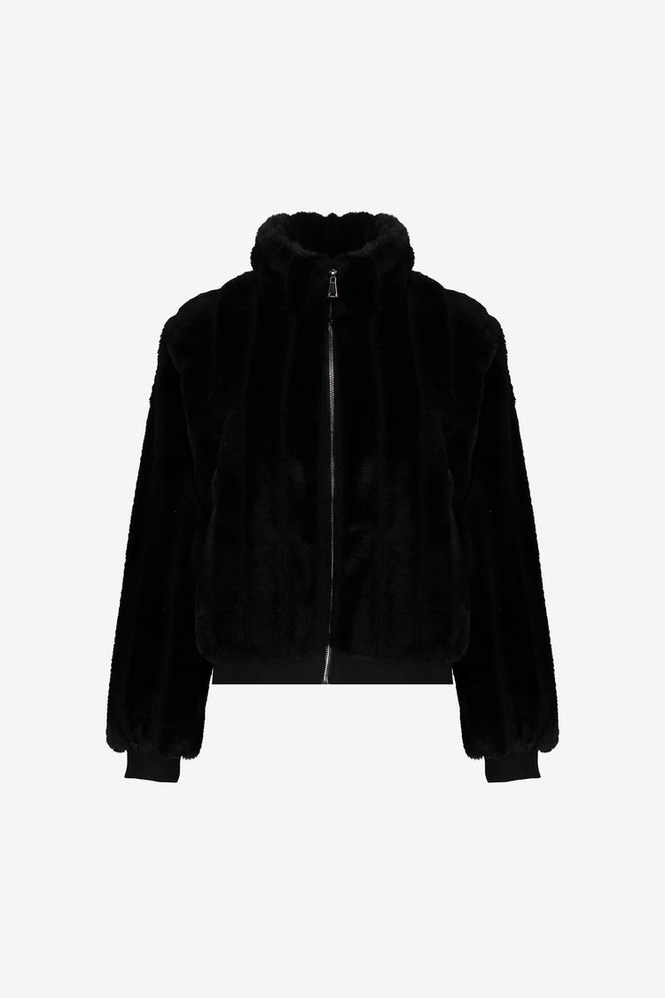 Geisha dames short faux fur jas