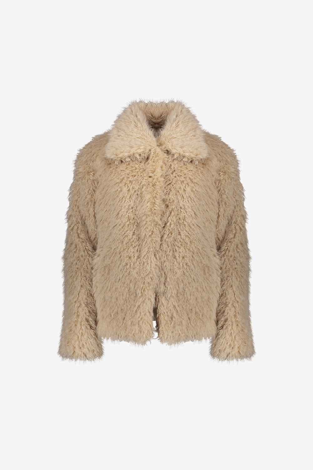 Geisha dames kort furry jacket