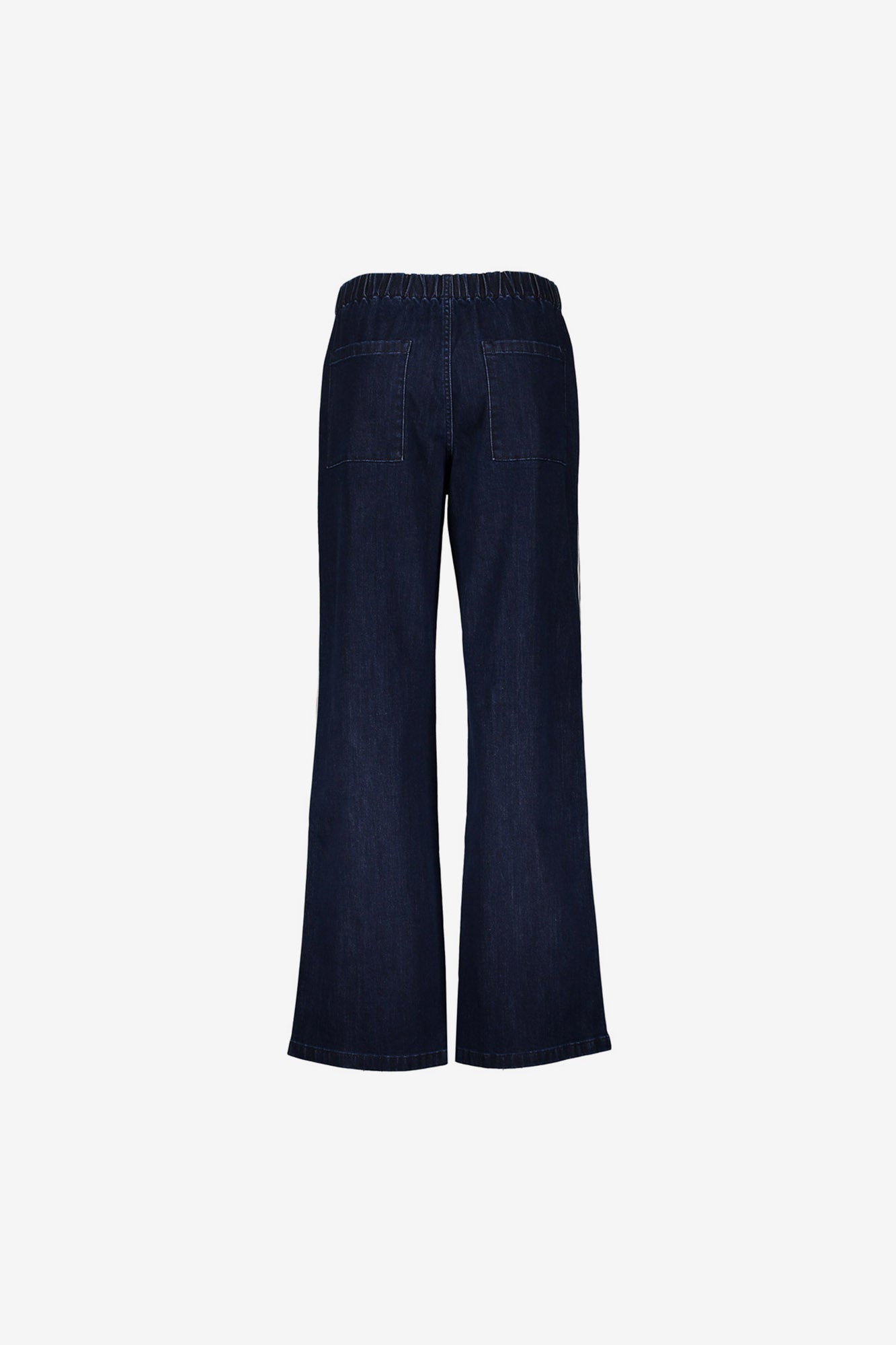 Geisha jeans met elastische band en strikkoord