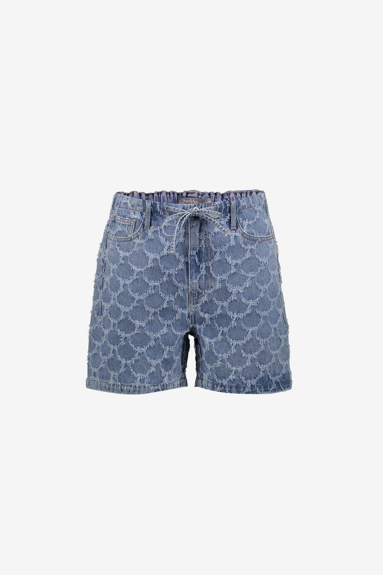 Geisha jacquard short met loose fit