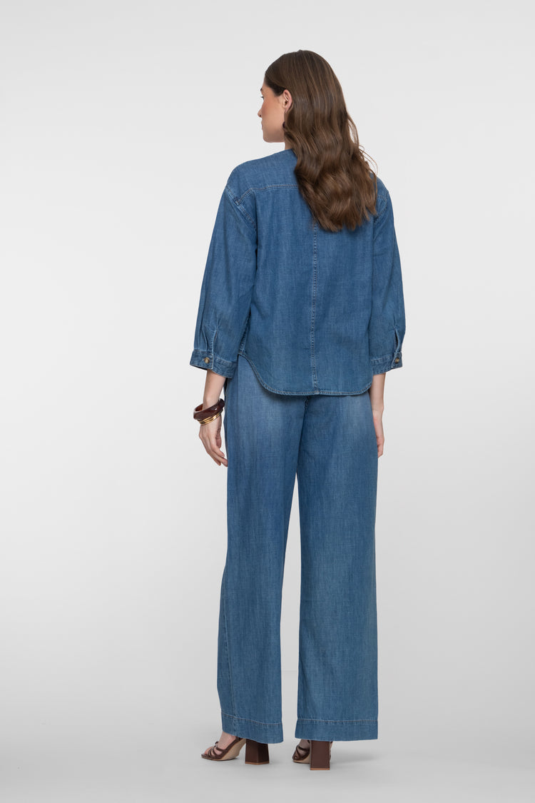 Geisha loose fit jeans met hoge taille