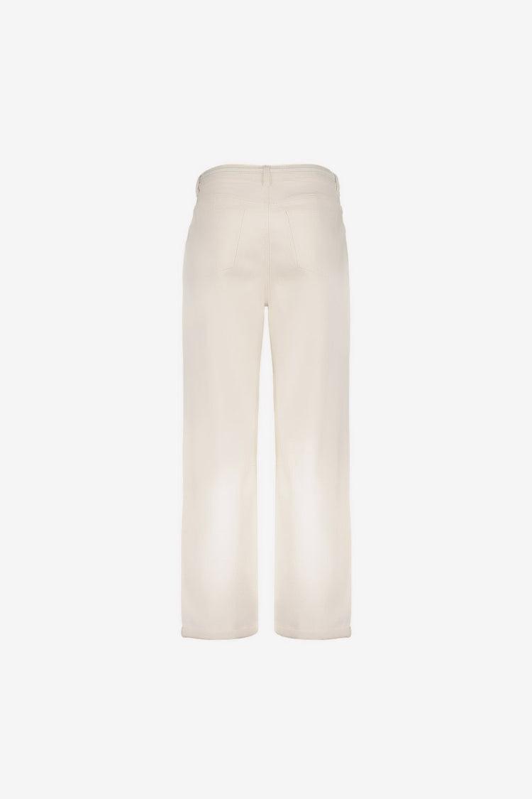 Geisha jeans met relaxed fit en omslag
