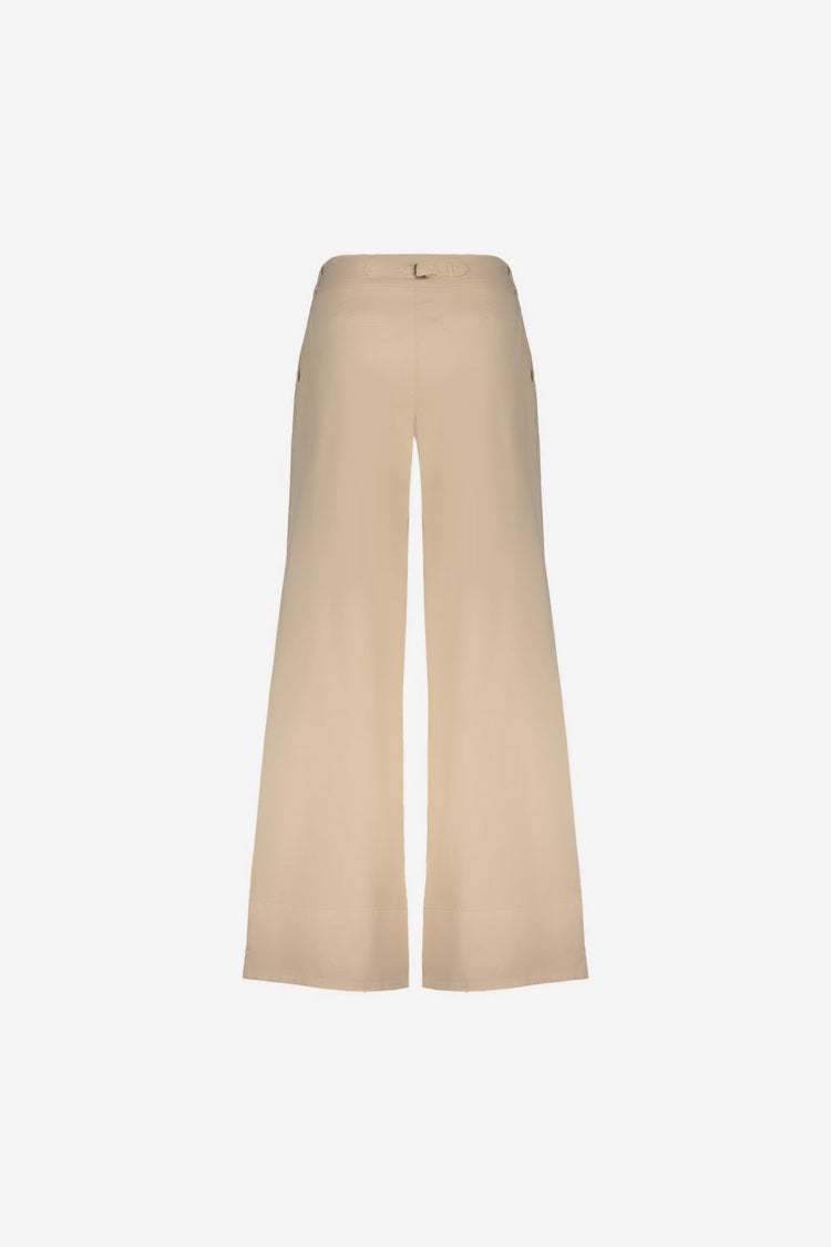 Geisha wide leg broek zandkleurig