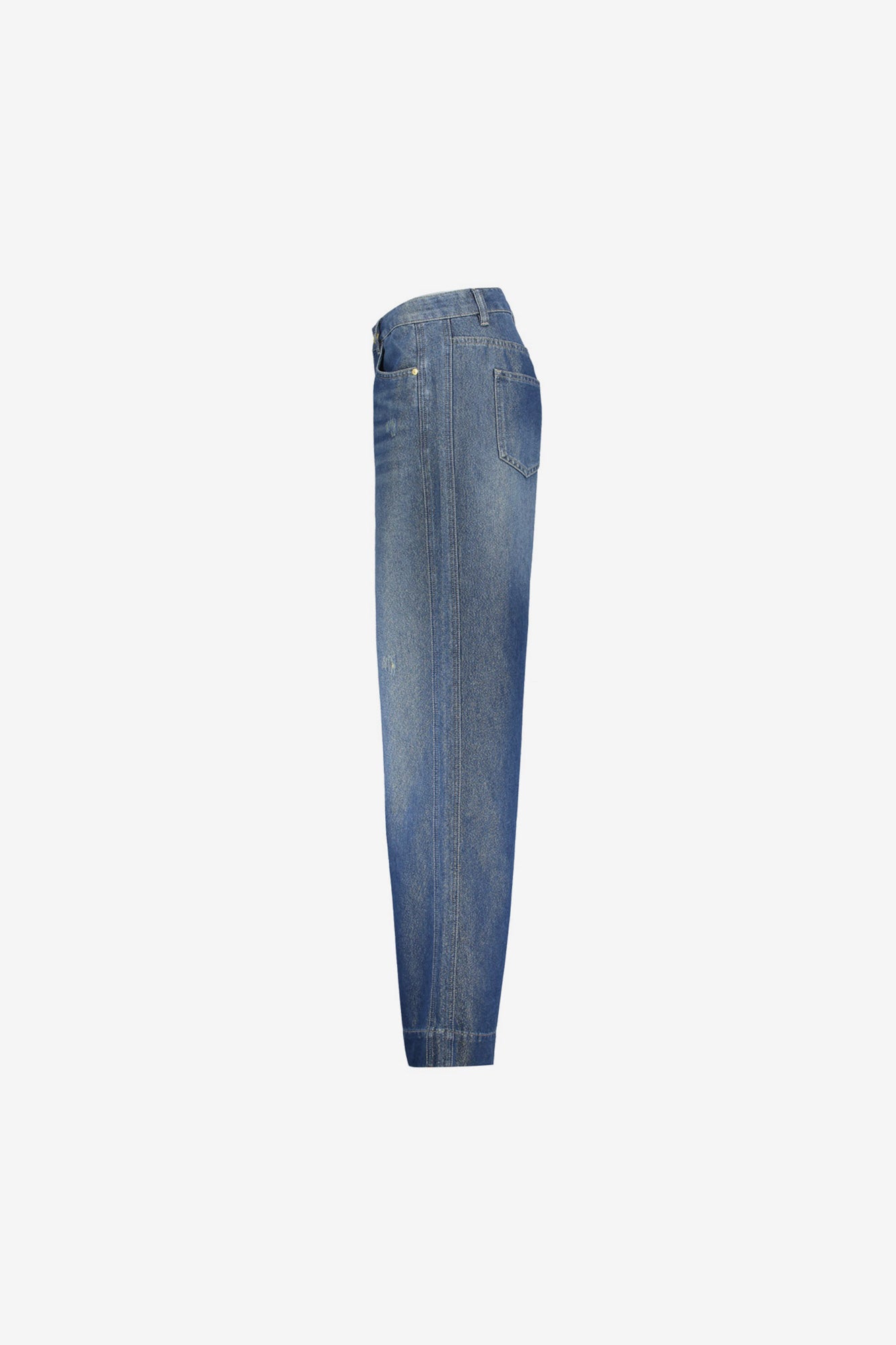 Geisha wide leg jeans met gouden yarn